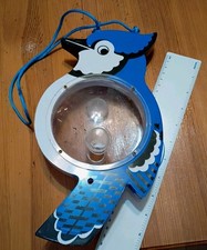 12 x 6" Hanging PVC Blue Jay Bird Feeder w Clear Feed Holder Free US Ship