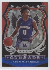2020 Panini Prizm Draft Picks Crusade Red White & Blue Jaden McDaniels #91 10ox