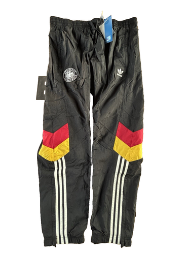 Pantaloni tuta Adidas Germany Originals tessuto classico fondo retrò uomo pista S - Foto 4 di 24