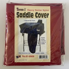 Tough 1 Heavy Denier Nylon Saddle Cover Red