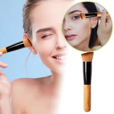 Soft Angled Blush & Foundation Brush Smooth Application Beauty Face Tool