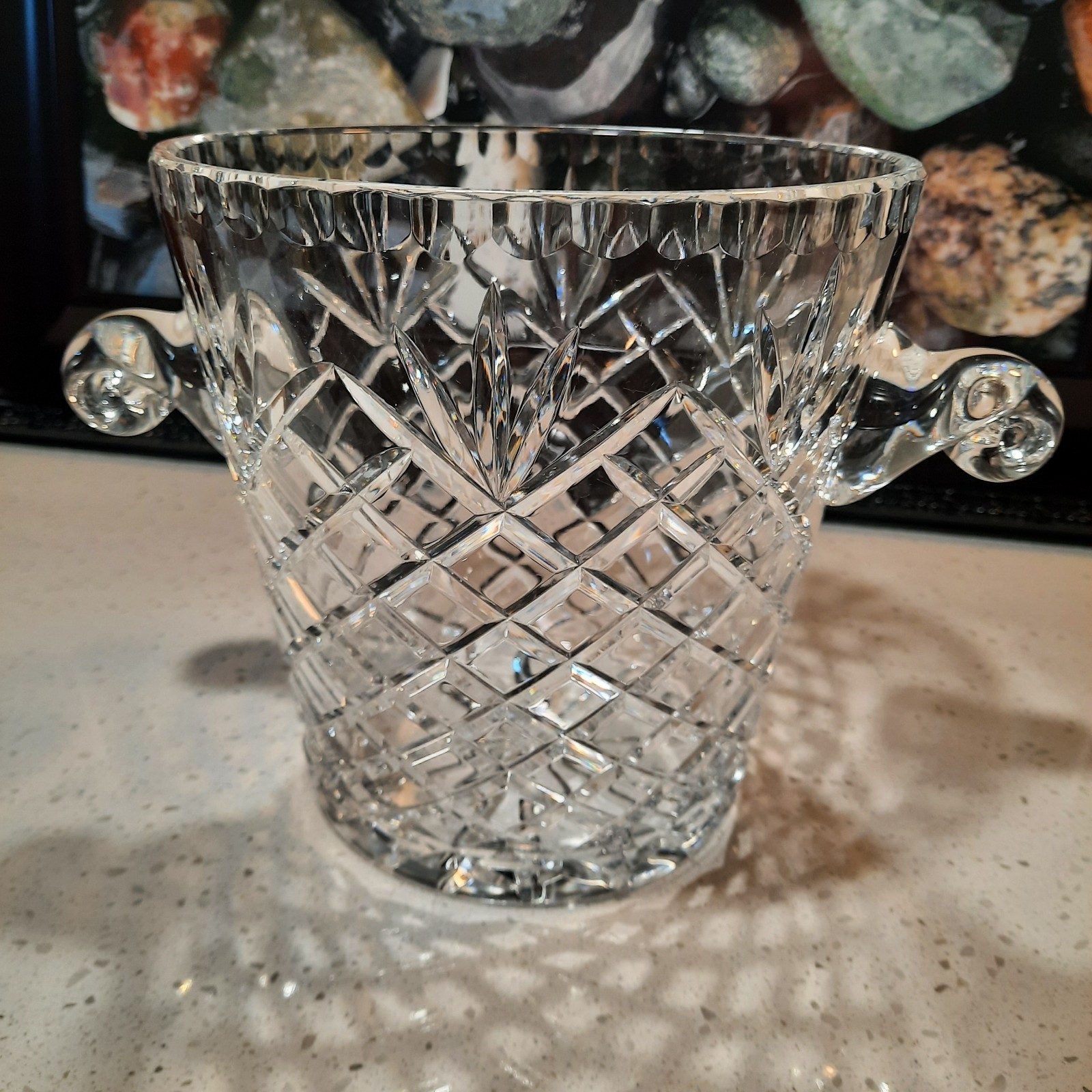 Elegant Polish Crystal Champagne and Wine Chiller Bucket  