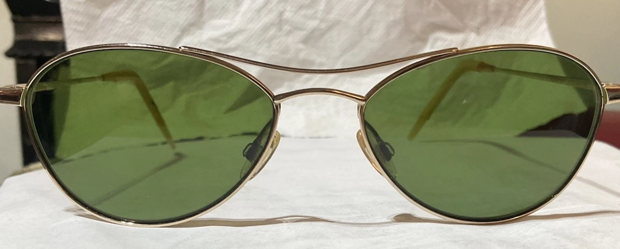OLIVER PEOPLES Aero(54) G Titanium SUNGLASSES 54□17 140 Made in Japan