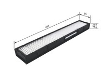 BOSCH Innenraumfilter 1 987 435 060 Partikelfilter für SL MERCEDES R129 280 129