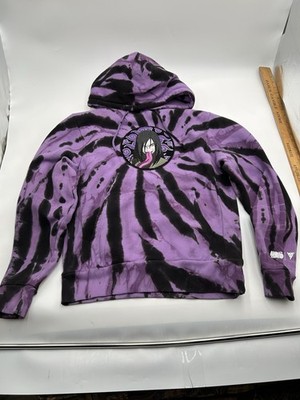 Naruto x Hypland Orochimaru  Anime Purple Tie Dye Embroidered Hoodie Size M