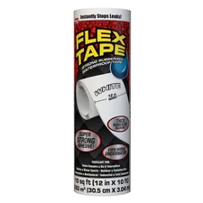 FLEX SEAL Family of Products 12in. W X 10ft. L White Waterproof Repair Tape