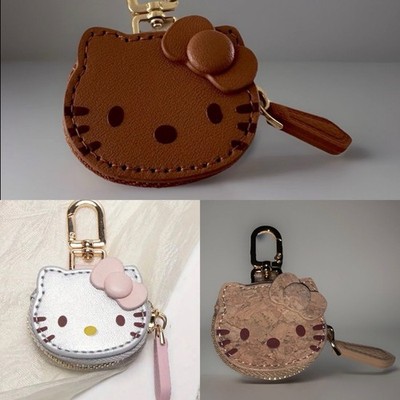 Lot of 3 Hello Kitty AirTag Air Pod Holder Key Chain Bag Charm NEW!