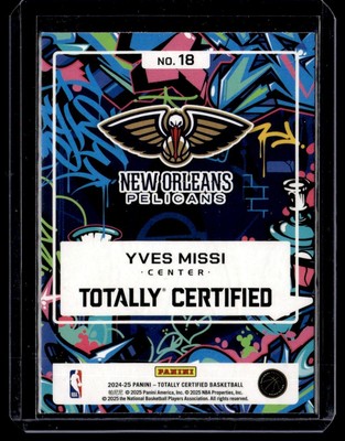2024-25 Panini NBA Totally Certified Graffiti Yves Missi Rookie