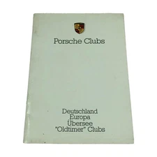 Porsche Clubs Service Book Deutschland Europa Übersee Oldtimer 9.85 WWM 240000
