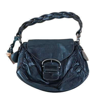 Coccinelle Damen Handtasche Schultertasche schwarz Leder Tasche Bag (WM)