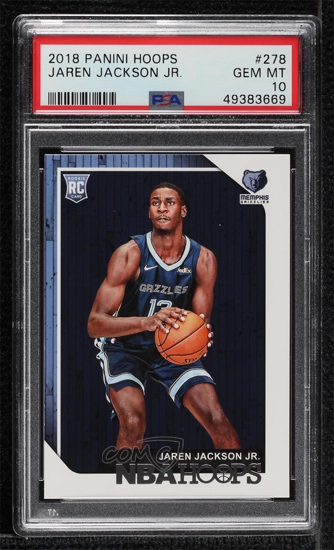 2018-19 Panini NBA Hoops Jaren Jackson Jr #278 PSA 10 GEM MT Rookie RC 03w4