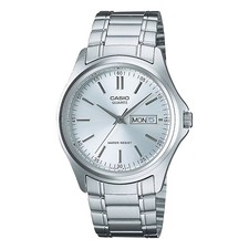 Casio Men s Silver Dial Analog Watch Steel Bracelet - MTP-1239D-7A