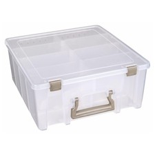 ArtBin 6990SO Super Satchel Double Deep Compartment Pack of 1, Gold Accents