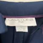WOMEN'S NAVY POLYESTER DRESS PANTS - BY: CASUAL CORNER & CO-- WAIST : 30 INCHES — photo 3
