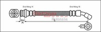 Bremsschlauch Vorne Links Rechts Metzger 4110072 FÜR Suzuki