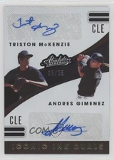 2021 Panini Absolute /25 Andres Gimenez Triston McKenzie #IID-TA Rookie Auto RC
