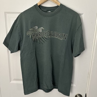 Vintage Harley Davidson Davis Shop, Danville VA Green - Medium