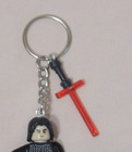 Minifigure Keychain Custom Star Wars Kylo Ren Unmasked Lightsaber Charm +Stand  — photo 4