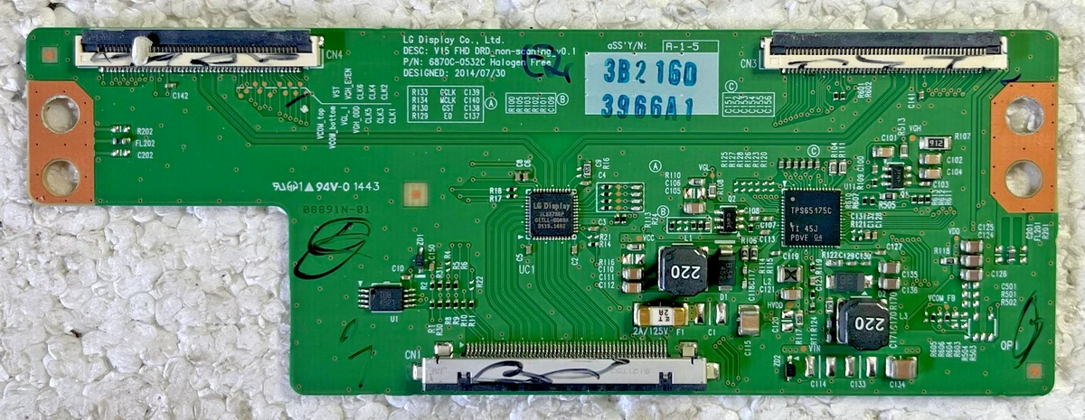 Carte T-Con LG 55UH615V D'occasion - Pièce Détachée TV