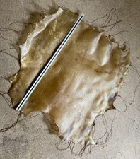Natural Rawhide Red Deer For Reenactment, Drum Skin And Buckskin Work 110x98cm