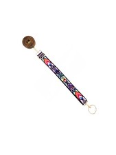 Gagliano Cello  Bass Endpin Stopper Detachable Strap -Colorful Tribal Chevron
