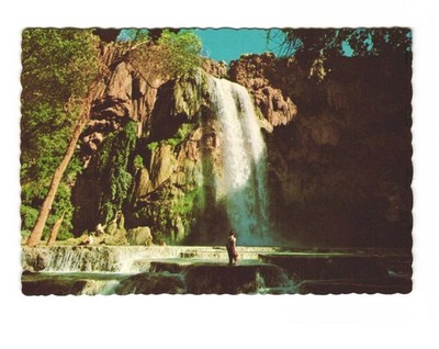 Havasu Falls Grand Canyon Havasu Creek Vintage postcard unposted
