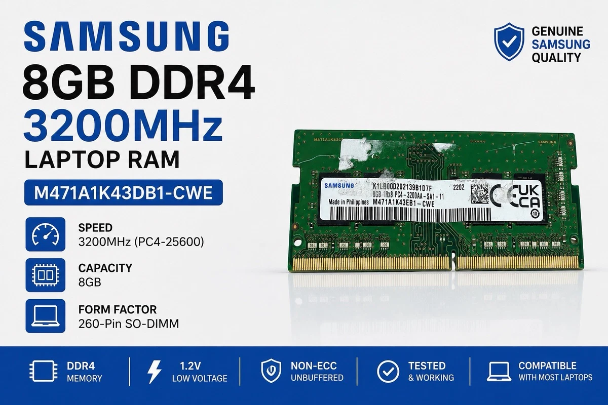 Samsung 8GB Computer DDR4 SDRAM for sale - eBay