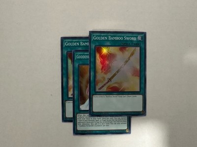Yugioh 3x Golden Bamboo Sword SHVA-EN054 Super Rare 1st Ed NM
