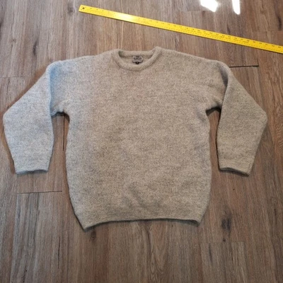 Kennedy of Ardara Beige Hillwalker Sweater Mens XL Wool Sustainable Preppy - Image 1 of 4