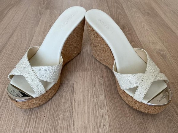 Damen Jimmy Choo Heels Weiß 37,5