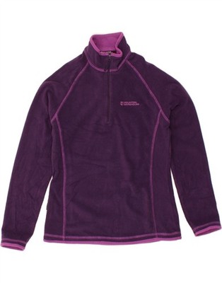 Mountain Warehouse Damen-Fleecepullover mit Reißverschluss am Ausschnitt UK 10 Small lila BX48