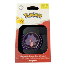R5-O PopSockets MagSafe Round Phone Grip  Stand - Pokemon Enamel Gengar