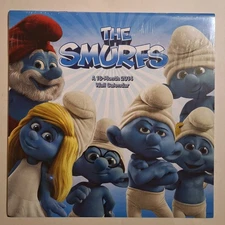 2014 Smurf Vintage 16 Month Character Calendar Sealed