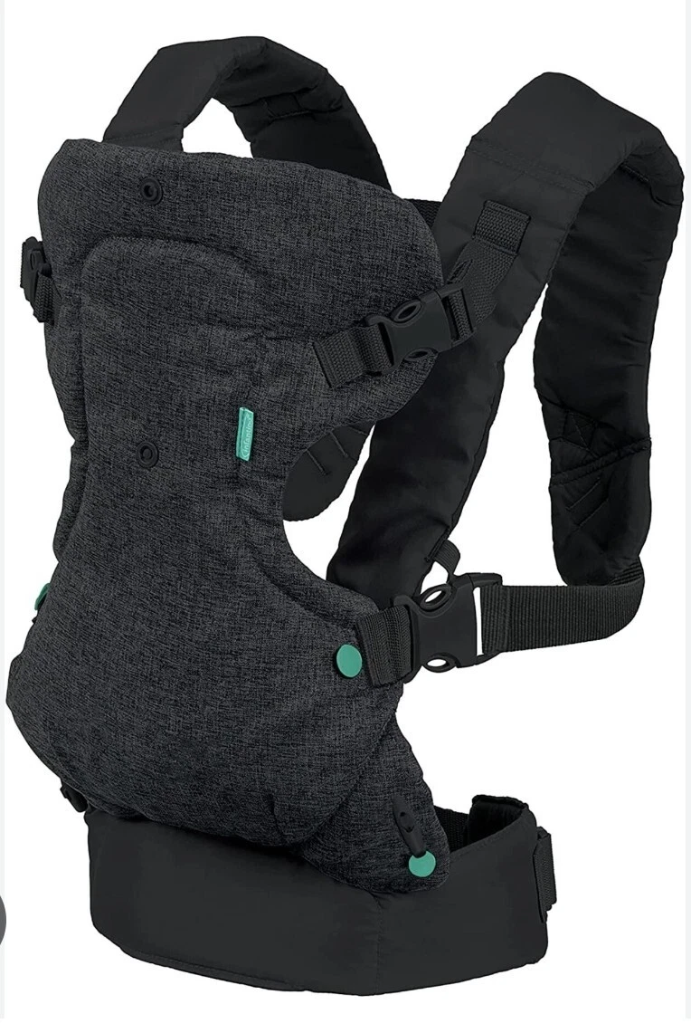 Infantino 4-In-1 Flip Convertible Baby Carrier Black NEW