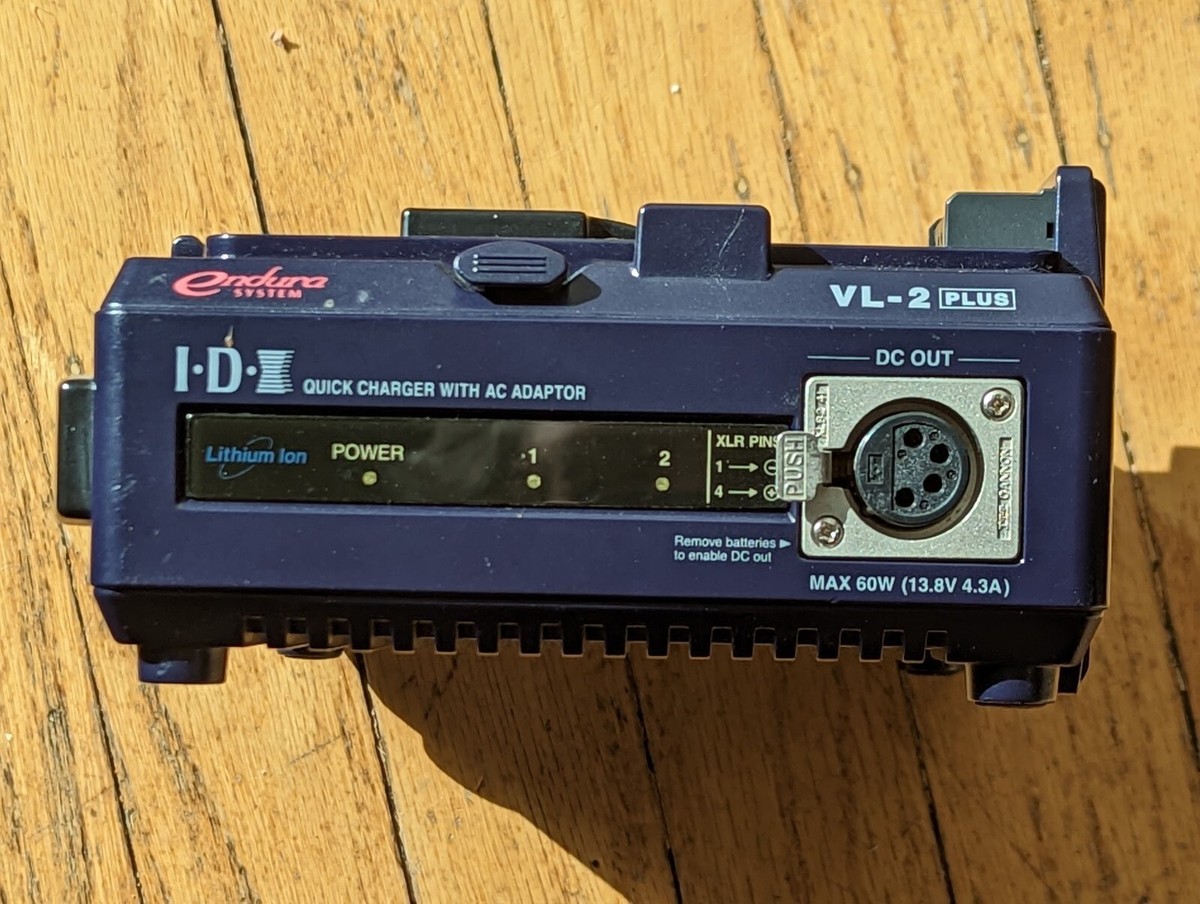 IDX Endura VL-2 Plus Lithium Ion battery charger; Does not IDX Endura VL-2 Plus Lithium Ion battery charger; Does not