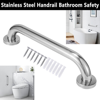 Bath Safety Handle Stainless Steel Handrail Grab Bathroom Grip Bar Rail  Fixtures