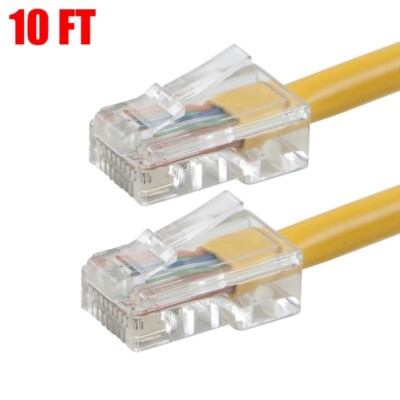 10FT CAT5E Ethernet LAN Network Patch Cable Internet Router Cord RJ45 UTP Yellow