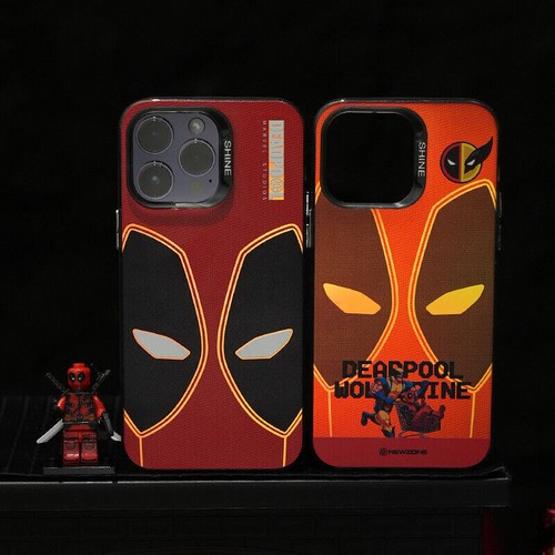 Deadpool Wolverine Apple 15/14/13 Promax Laser Anti Drop iPhone 12 Case - Picture 18 of 30