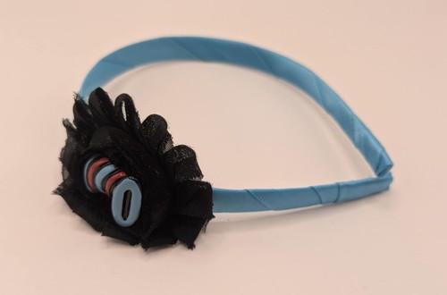 Cat in the Hat Girls Hair Headband Satin 1/2" Band Dress-up Reading Week Costume - Picture 4 of 4
