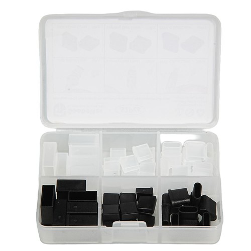 USB Port Dust Cap For Male Mounts Data Cable 3.5mm Plug Protective Sleeve Set - Zdjęcie 2 z 8