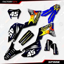 Blue Spark Racing Graphics Kit fits Honda Crf450X 19-25 Crf 450X 450