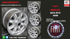 4 Cerchi Minilite 13 4x98 Fiat X1/9 124 127 128 500 600 uno panda 4x4 wheels