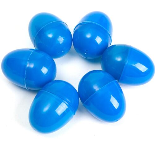 12 EMPTY BLUE PLASTIC EASTER VENDING EGGS 2.25 INCH, BEST PRICE, FASTEST SHIP!! - Picture 1 of 1