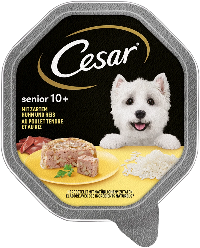 CESAR® Schale Senior 10+ mit Huhn und Reis 14 x 150g - Bild 2 von 4