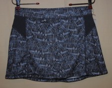 CHAMPION Gray White Patterned Athletic Knit Skorts Size S NWT Skirt w Shorts