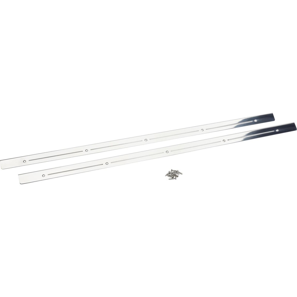 Universal Billet Door Sill Trim Plates, 33.25 Inch