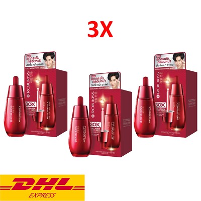 3x Rojukiss Face Eye Neck Serum Anti Gravity Aging Lifting Firm Wrinkles 40 ml