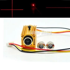 Dot Line Cross 650nm 5mW Red Focusable Laser Diode Module TTL 0-15khz + Heatsink