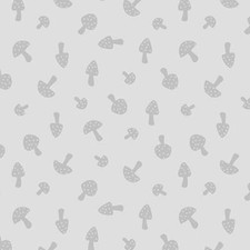 Blank Quilting Gray Scale Mushrooms Gray Cotton Fabric By The Yard