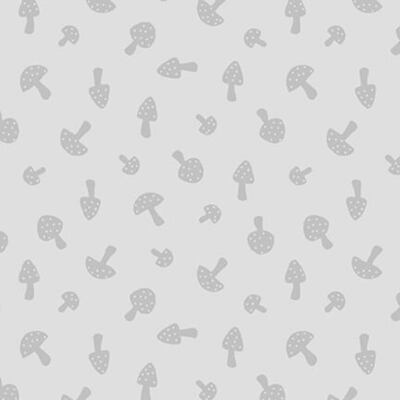 Blank Quilting Gray Scale Mushrooms Gray Cotton Fabric By The Yard